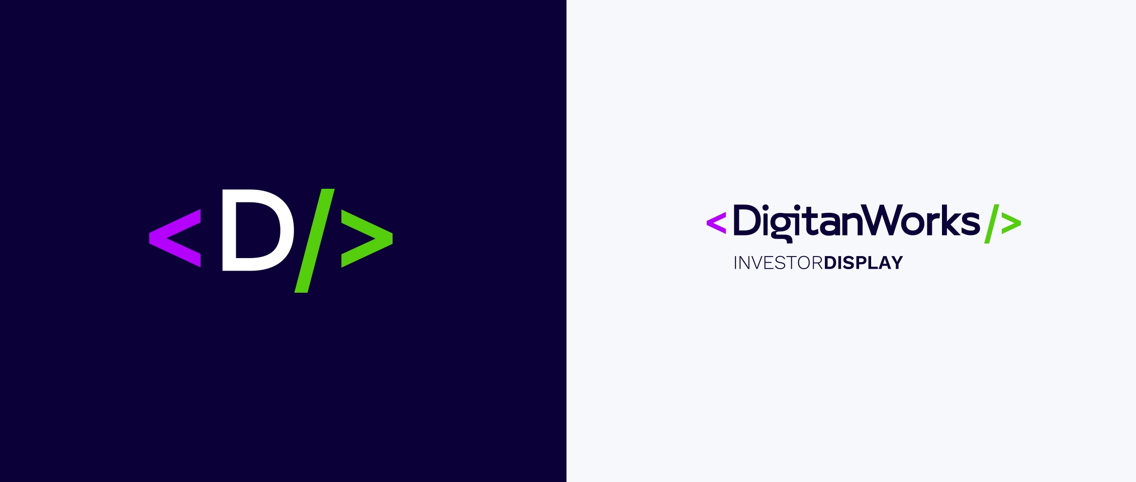 DigitanWorks Logo and Logo Icon reflecting the visual outcome of the Business Development Brand Strategy